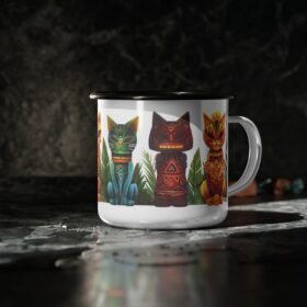 Catiki – Cat Idols #004 – Enamel Camp Cup