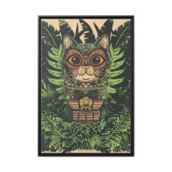 Jungle Tiki Cat - Catiki Originals Wall Art