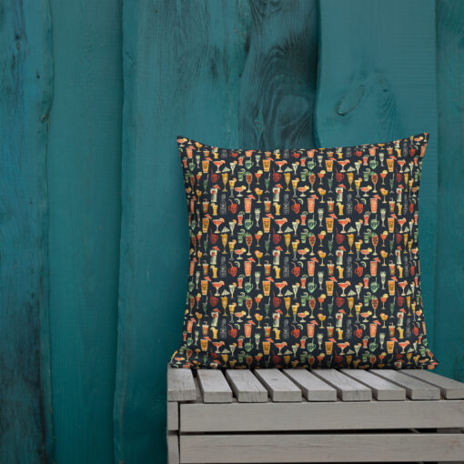 Tropical Tiki Libation (Dark) – Pillow – #000012