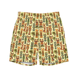 Tiki Tabby - Men's swim trunks - #00003