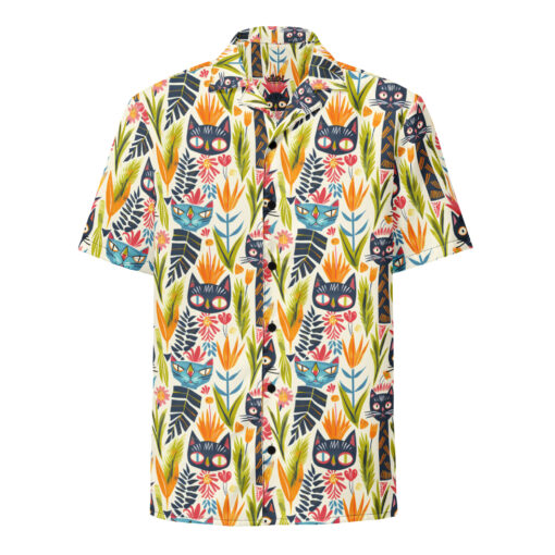 Happy Jungle Cat – Beachcomber Hawaiian Shirt – #000006