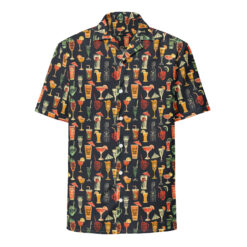 Tropical Tiki Libation (Dark) – Beachcomber Hawaiian Shirt – #000012