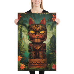 Tiki Jungle Cat - Catiki Poster Series - #000002
