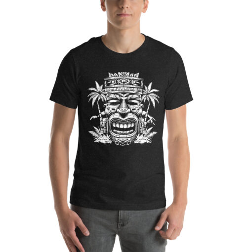 Monochrome Tiki Majesty - Unisex T-shirt - #000001