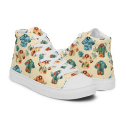 Hawaiian Shirt (Shoes) – Women’s High Top Canvas Shoes – #000015