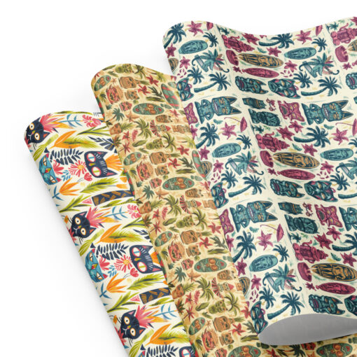 Catiki - Tiki Inspired Wrapping Paper