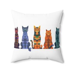 Catiki Cats – Suede Square Pillow – #P000001