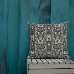 Nordic Tiki I – Premium Pillow – #000020