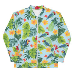Tropical Birds II – Unisex Bomber Jacket– #000019