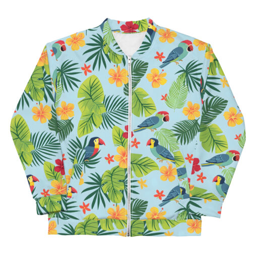 Tropical Birds II – Unisex Bomber Jacket– #000019