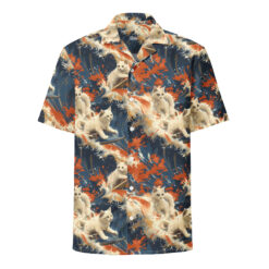 Surfing Hokusai Cat II – Beachcomber Hawaiian Shirt – #000040