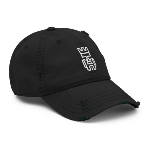 The First Man – Distressed Dad Hat – #00002