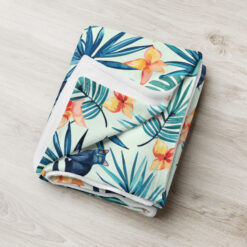 Catiki Tiki Cat II –  Throw Blanket – #000025