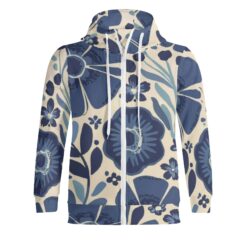 Adult Full Zip Turtleneck Hoodie Streetwear