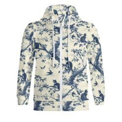 Adult Full Zip Turtleneck Hoodie Streetwear