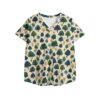 Women's Printed V Neck Workwear Nursing Tops