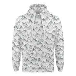 Men's All Over Print Warm Velvets Pair Of Hoodie