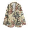 All-Over Print Women's Leisure Blazer | 245GSM Cotton