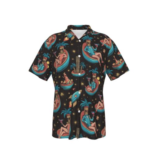 Retro Space-Age Luau I  – Hawaiian Beacomber Shirt