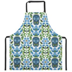 Ocean Bloom Tiki Collection – Catiki All-Over Print Apron