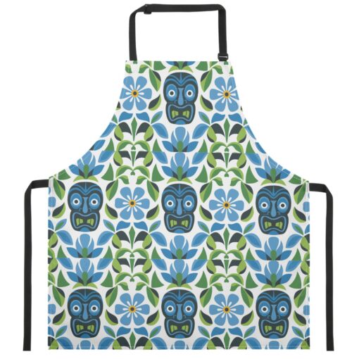 Ocean Bloom Tiki Collection – Catiki All-Over Print Apron