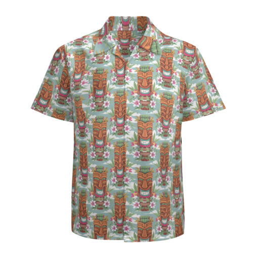 "Tiki Paradise Vibes" - Catiki Originals Hawaiian Beachcomber Tiki Shirt