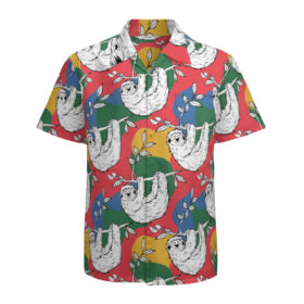 Sloth Jungle Chill - Catiki Hawaiian Beachcomber Tiki Shirt