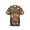 The Temple Flame Tiki Shirt - Cotton Hawaiian Tiki Shirt