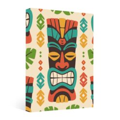Island Guardian Tiki Groove - Catiki Framed Canvas Print